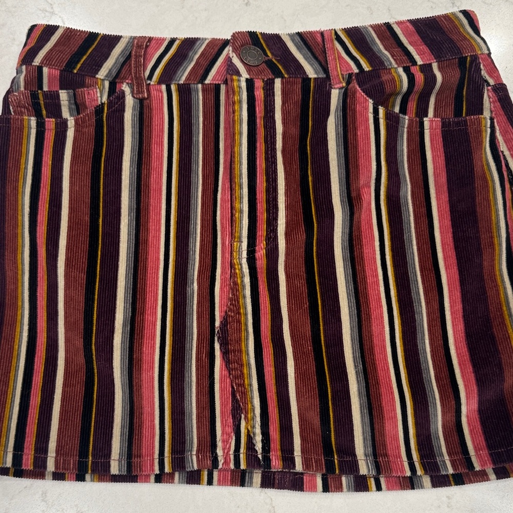 Jolt Cord Miniskirt